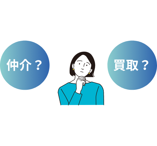 あなたに合った売却方法を選んで下さい